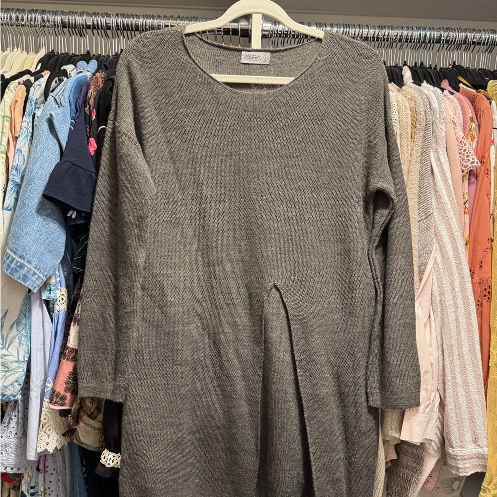 Cozy Long Crew Neck Sweater